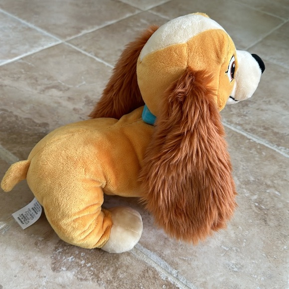 Disney Lady and The Tramp 12” x 12” Plush Lady Dog Stuffed Animal EC - Picture 4 of 6